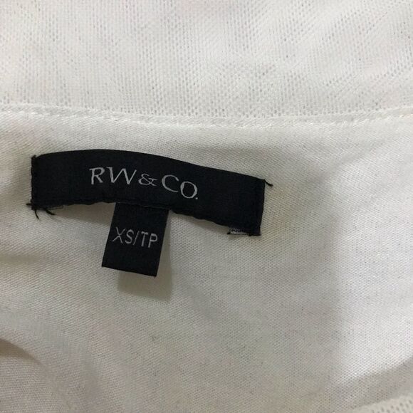 Rw&co Blouse Mesh Top XS​ Women White - Picture 9 of 9